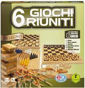 6 GIOCHI RIUNITI IN LEGNO