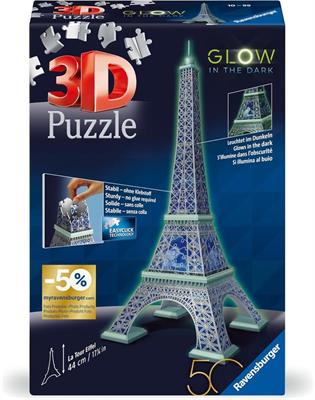 TORRE EIFFEL 50ANNIVERSARIO NIGHT PUZZLE 3D