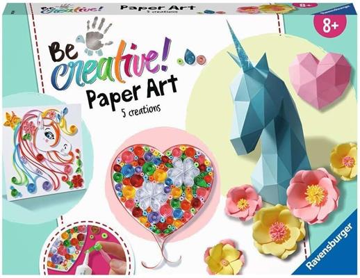 BE CREATIVE-PAPER ART UNICORNI