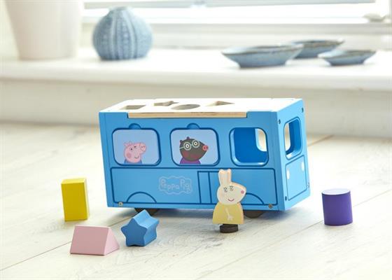 PEPPA PIG SCUOLABUS IN LEGNO